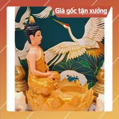 PHẬT  DÂNG ĐÈN CAMPUCHIA 17cm