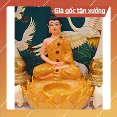PHẬT  DÂNG ĐÈN CAMPUCHIA 17cm