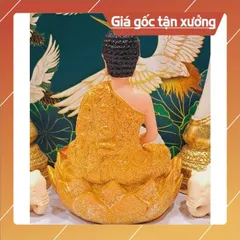 PHẬT  DÂNG ĐÈN CAMPUCHIA 17cm