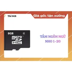 Thẻ nhớ 8GB ( Nho 1-20)- dùng cho các trẻ học tiếng Anh hoả tốc