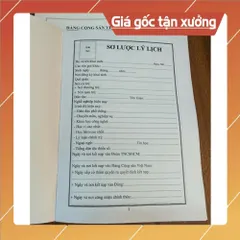 LÝ LỊCH ĐẢNG VIÊN - combo 5 cuốn (HD 38)