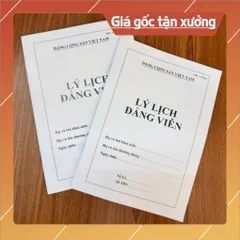 LÝ LỊCH ĐẢNG VIÊN - combo 5 cuốn (HD 38)