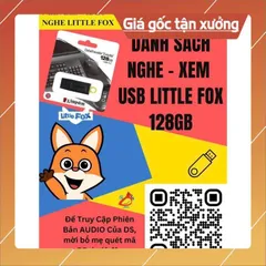 USB 128GB TRỌN BỘ 9 LEVEL LITTLE FOX CHO BÉ MỚI BẮT ĐẦU HỌC TIẾNG ANH có hoả tốc