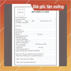 LÝ LỊCH ĐẢNG VIÊN mẫu 1-HSĐV - CHUẨN MẪU theo hướng dẫn số 38 - (Loại 24 trang, 28 trang, 32 trang và 40 trang)