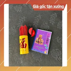 Combo bộ ống xăm nhựa 100 quẻ kèm keo gỗ +  sách giải Ngũ Hành Linh Xâm