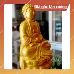 Tượng Đức Phật A Di Đà ngồi cao 15cm-nhiều mẫu composite