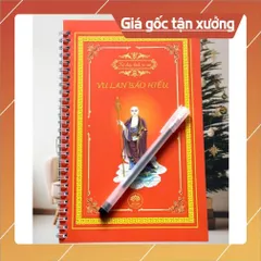 ComBo 4 Vở Chép Chú Đại Bi+ Sám Hối+ Vu Lan+ Dược Sư In Mờ ( Tâm An) + Bút CÓ HOẢ TỐC