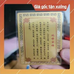 kim bài linh phù địa mẫu HÀNG CAO CẤP, có hoả tốc