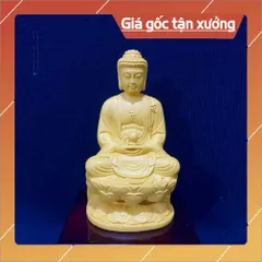 Tượng Đức Phật A Di Đà Cao 11cm Tay Cầm Ngọc  nhiều màu CAO CẤP