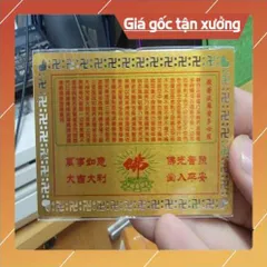 kim bài linh phù tam thế phật HÀNG CAO CẤP, có hoả tốc