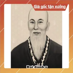 Khung Tranh Thờ Hải Thượng Lãn Ông (Lê Hữu Trác) + khung (Bảo hành gãy, vỡ)