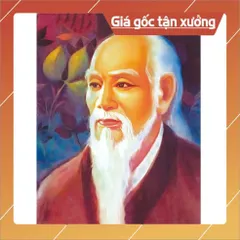 Khung Tranh Thờ Hải Thượng Lãn Ông (Lê Hữu Trác) + khung (Bảo hành gãy, vỡ)