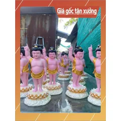 Tôn Tượng Phật Đản Sanh / Sinh cao 30cm composite vẻ màu giá tốt