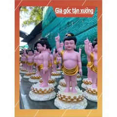 Tôn Tượng Phật Đản Sanh / Sinh cao 30cm composite vẻ màu giá tốt
