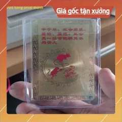 kim bài linh phù tam hợp thân thìn tý HÀNG CAO CẤP, có hoả tốc