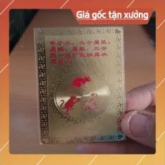 kim bài linh phù tam hợp thân thìn tý HÀNG CAO CẤP, có hoả tốc