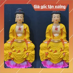 Tượng Phật A Di Đà Cao 18cm Composite nhiều mẫu