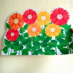 Tờ Hoa trang trí chân bảng lớp học nhiều mẫu size 30x40cm ép plastic (có sẵn băng dính dán tường )