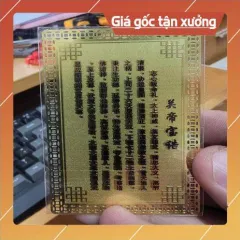 kim bài linh phù quan thánh , châu xương , quan bình HÀNG CAO CẤP, có hoả tốc
