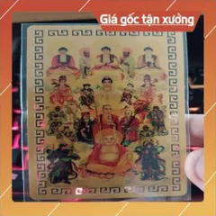 kim bài linh phù qui tụ vạn phật HÀNG CAO CẤP, có hoả tốc