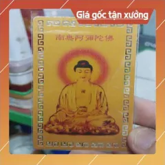 kim bài linh phù phật a di đà HÀNG CAO CẤP, có hoả tốc