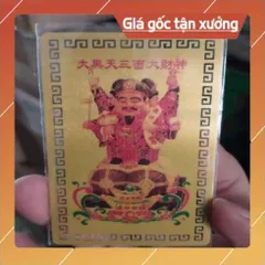 kim bài linh phù thần tài đại hắc thiên HÀNG CAO CẤP, có hoả tốc