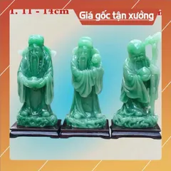 Bộ Tam Đa Phúc Lộc Thọ Cao 14cm. có hoả tốc