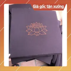 Nệm Ngồi Thiền - Tọa Cụ Ngồi Thiền Niệm Phật - Dày 5cm NÂU ĐEN
