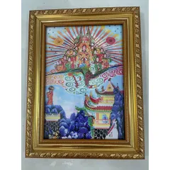 Bộ 2  khung Tranh Thờ THANH XÀ, BẠCH XÀ + Đã bao gồm khung