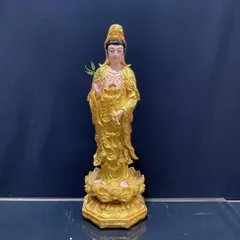 Tôn Tượng Tam Thánh Tây Phương Đứng 50cm Vàng Vẽ COMPOSITE - CÓ MUA LẺ