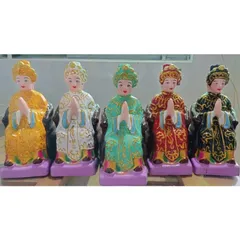 Tôn tượng tượng Ngũ hành nương nương. đất nung