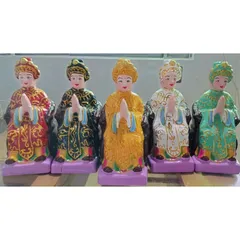 Tôn tượng tượng Ngũ hành nương nương. đất nung