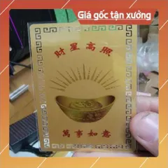 kim bài linh phù thần tài Lí Ngụy Tổ HÀNG CAO CẤP, có hoả tốc