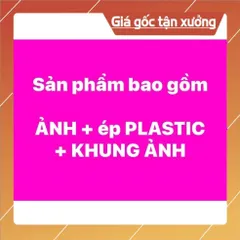 Khung Tranh THẦN TÀI treo tường hoặc thờ cúng cõ 25cm x 35cm