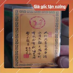 kim bài linh phù con giáp tuổi tuất HÀNG CAO CẤP, có hoả tốc
