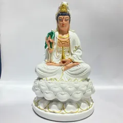 Bộ Tây Phương Tam Thánh Trắng Vẽ Ngồi 30cm COMPOSITE