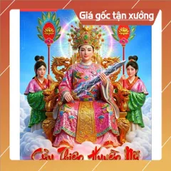 Khung Tranh CỬU THIÊN HUYỀN NỮ khổ 25cm x 35cm