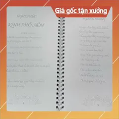 Combo 6 vở a4 chép kinh in chữ mờ -Địa Tạng-Chú Đại Bi-Sám Hối-Dược Sư-Cầu An-Vu Lan , tặng bút chép kinh