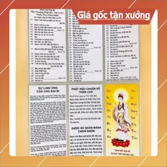 Tờ chú đại bi A5 hoặc A4 có màng chống nước bóng đẹp MUA NHIỀU GIẢM GIÁ CÓ HOẢ TỐC