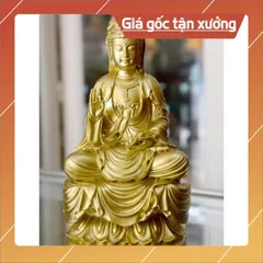 Tượng ngài Quan Thế Âm Bồ Tát ngồi tòa cao 18cm-Nhiều mẫu