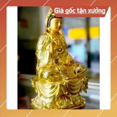 Tượng ngài Quan Thế Âm Bồ Tát ngồi tòa cao 18cm-Nhiều mẫu