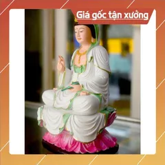 Tượng ngài Quan Thế Âm Bồ Tát ngồi tòa cao 18cm-Nhiều mẫu
