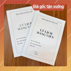 LÝ LỊCH ĐẢNG VIÊN - combo 5 cuốn 32 trang