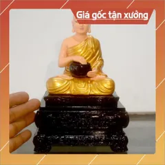 Tượng Ngài Thánh Tăng Sivali ngồi ôm bát cao 20cm CÓ HOẢ TỐC