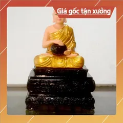 Tượng Ngài Thánh Tăng Sivali ngồi ôm bát cao 20cm CÓ HOẢ TỐC