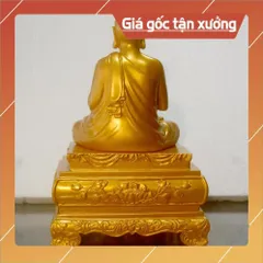Tượng Ngài Thánh Tăng Sivali ngồi ôm bát cao 20cm CÓ HOẢ TỐC