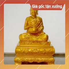 Tượng Ngài Thánh Tăng Sivali ngồi ôm bát cao 20cm CÓ HOẢ TỐC