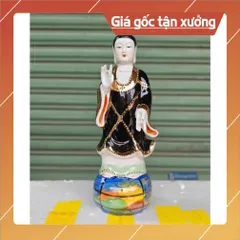 TƯỢNG DIÊU TRÌ ĐỊA MẪU MEN SỨ 30CM - 35CM - 40CM  CÓ HOẢ TỐC