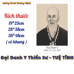 Khung Tranh Danh Y TUỆ TĨNH - có khung  có hoả tốc
