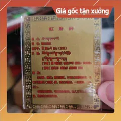 kim bài linh phù hồng thần tài HÀNG CAO CẤP, có hoả tốc
